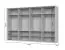 Kleiderschrank mit acht Türen inkl. LED-Rahmen Neiafu 84, Farbe: Kaschmir, Maße: 226 x 322 x 60 cm, vier Kleiderstangen, Soft-Close-Funktion