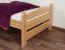 Kinderbett / Jugendbett Buche massiv Vollholz Natur 118, inkl. Lattenrost - Abmessung 80 x 200 cm (B x L)