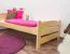 Kinderbett / Jugendbett Kiefer massiv Vollholz natur 84, inkl. Lattenrost - Liegefläche 80 x 200 cm
