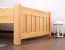 Kinderbett 90 x 200 cm | Massivholz: Kiefer | Natur Lackiert Abbildung
