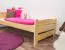 Kinderbett 100 x 200 cm | Massivholz: Kiefer | Natur Lackiert Abbildung