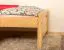Kinderbett 80 x 200 cm | Massivholz: Kiefer | Natur Lackiert Abbildung