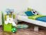 Kinderbett 80 x 200 cm | Massivholz: Buche | Weiß Lackiert Abbildung