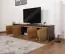 TV-Unterschrank Selun 12, Farbe: Eiche Dunkelbraun / Grau - Abmessungen: 47 x 170 x 43 cm (H x B x T)