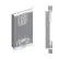 Schiebetürenschrank / Kleiderschrank Jan 01D mit Spiegel, Farbe: Weiß matt / Eiche Sonoma - Abmessungen: 200 x 100 x 62 cm ( H x B x T)