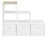 Kinderzimmer - Regal Egvad 12, Farbe: Weiß / Buche - Abmessungen: 95 x 122 x 40 cm (H x B x T), mit 3 Schubladen und 3 Fächern