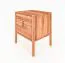 Nachtkommode Wellsford 04 Kernbuche massiv geölt - Abmessungen: 64 x 60 x 36 cm (H x B x T)