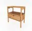 Nachtkommode Wellsford 06 Wildeiche massiv geölt - Abmessungen: 64 x 60 x 36 cm (H x B x T)