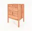 Nachtkommode Wellsford 07 Kernbuche massiv geölt - Abmessungen: 69 x 60 x 36 cm (H x B x T)