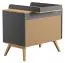 Wickelaufsatz Naema, Farbe: Grau / Eiche - Abmessungen: 10 x 59 x 81 cm (H x B x T)