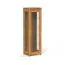 Vitrine Tasman 24 Wildeiche massiv geölt - Abmessungen: 180 x 55 x 45 cm (H x B x T)