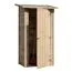 2er Set: Gartenschrank Horizonte inkl. Fußboden und Dacheindeckung - Abmessung: 66 x 93 x 183 cm (L x B x H)