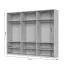 Sechstüriger Kleiderschrank mit genügend Stauraum Neiafu 18, Farbe: Kaschmir, Soft-Close-Funktion, drei Kleiderstangen, Maße: 224 x 272 x 56 cm,