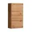 Stylische Wohnwand Volleberg 45, Farbe: Eiche Wotan / Schwarz - Abmessungen: 140 x 250 x 40 cm (H x B x T), mit LED-Beleuchtung