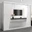 Schiebetürenschrank / Kleiderschrank Guajara 06 mit Spiegel, Farbe: Weiß matt - Abmessungen: 200 x 250 x 62 cm (H x B x T)