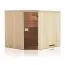 Elementsauna Tirari 68 mm mit Dachkranz - Außenmaße (B x T x H): 194 x 194 x 199 cm