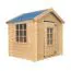 Spielhaus Happy Park Blau - 1,05 x 1,05 Meter aus 13 mm Blockbohlen