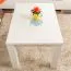 Couchtisch Kiefer massiv Vollholz weiß lackiert Junco 484 – Abmessung 90 x 60 x 50 cm (B x T x H)