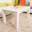 Couchtisch Kiefer massiv Vollholz weiß lackiert Junco 484 – Abmessung 90 x 60 x 50 cm (B x T x H)