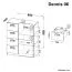 Jugendzimmer - Kommode Dennis 06, Farbe: Esche / Weiß - Abmessungen: 100 x 80 x 40 cm (H x B x T)
