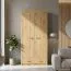 Drehtürenschrank / Kleiderschrank Vanimo 24, Farbe: Eiche - Abmessungen: 202 x 100 x 54 cm (H x B x T)