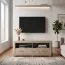 TV-Unterschrank Lorengau 16, Farbe: Sonoma Eiche - Abmessungen: 53 x 130 x 42 cm (H x B x T)