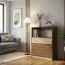 Kommode Pasuruan 14, Farbe: Nuss / Ahorn - Abmessungen: 110 x 85 x 37 cm (H x B x T)