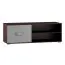 TV-Unterschrank Tabubil 15, Farbe: Wenge / Grau - Abmessungen: 48 x 138 x 48 cm (H x B x T)