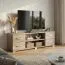 TV-Unterschrank Kikori 01, Farbe: Sonoma Eiche - Abmessungen: 43 x 120 x 43 cm (H x B x T)