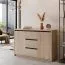 Kommode Popondetta 07, Farbe: Sonoma Eiche - Abmessungen: 88 x 140 x 38 cm (H x B x T)