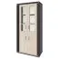 Vitrine Aitape 35, Farbe: Sonoma Eiche dunkel / Sonoma Eiche hell - Abmessungen: 188 x 92 x 40 cm (H x B x T)