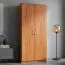 Drehtürenschrank / Kleiderschrank Sepatan 18, Farbe: Erle - Abmessungen: 182 x 80 x 51 cm (H x B x T)