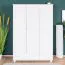 Kleiderschrank Massivholz weiß