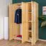 Kleiderschrank Kiefer natur 120