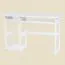 Schreibtisch Kiefer massiv Vollholz Weiß Junco 194 - Abmessung: 75 x 120 x 50 cm (H x B x T)