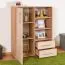 Kommode Curug 10, Farbe: Eiche / Buche hell - Abmessungen: 113 x 90 x 34 cm (H x B x T)
