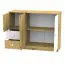 Kommode Sirte 07, Farbe: Eiche / Weiß Hochglanz - Abmessungen: 90 x 120 x 40 cm (H x B x T)