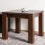 Schlichter Couchtisch aus massiven Kiefer Vollholz Walnussfarben Junco 485, modernes und einfaches Design, 60 x 60 x 50 cm, aus umweltfreundlichem Material