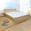 Jugendbett Buche massiv Vollholz natur 108, inkl. Lattenrost - Abmessung 160 x 200 cm