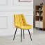 Stuhl Maridi 283, Farbe: Gelb - Abmessungen: 88 x 53 x 55 cm (H x B x T)