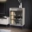 Wohnzimmer Komplett - Set A Manono | 7-teilig | Farbe: Creme | LED-Beleuchtung | Soft Close System | Metallbeine