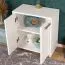 Unterschrank Cerri 05, Farbe: Weiß - 60 x 56 x 30 cm (H x B x T)