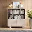 Highboard / Kommode Denali 05 | Farbe: Kaschmir | Maße: 108 x 39 x 121 | 2 Türen | 8 Fächer | ABS-Schutzkanten | Push-to-open