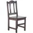 Stuhl Kiefer massiv Vollholz Nussfarben Junco 247 - Abmessungen: 95 x 44 x 46 cm (H x B x T)