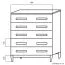 Kommode Alotau 06, Farbe: Eiche - Abmessungen: 93 x 80 x 40 cm (H x B x T)