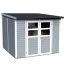 Holz-Gartenhaus 2,54 x 2,51 Meter (inkl. Dach) | Grau | Pultdach Abbildung