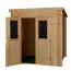 Holz-Gartenhaus 1,98 x 1,28 Meter (inkl. Dach) | Naturbelassen | Pultdach Abbildung