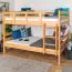 Etagenbett 120 x 190 cm | Massivholz: Buche | Natur Lackiert | umbaubar in zwei Einzelbetten | Premium-Qualität | inkl. Rollroste Abbildung