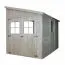 Anlehn-Gartenhaus - 3,18 x 2,11 Meter - unbehandelt - Pultdach Abbildung