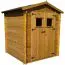 Gerätehaus, Gartenschuppen, Gartenhaus - 1,8 x 1,3 Meter - aus Holz / Blockbohlen - inkl. Dachpappe Abbildung